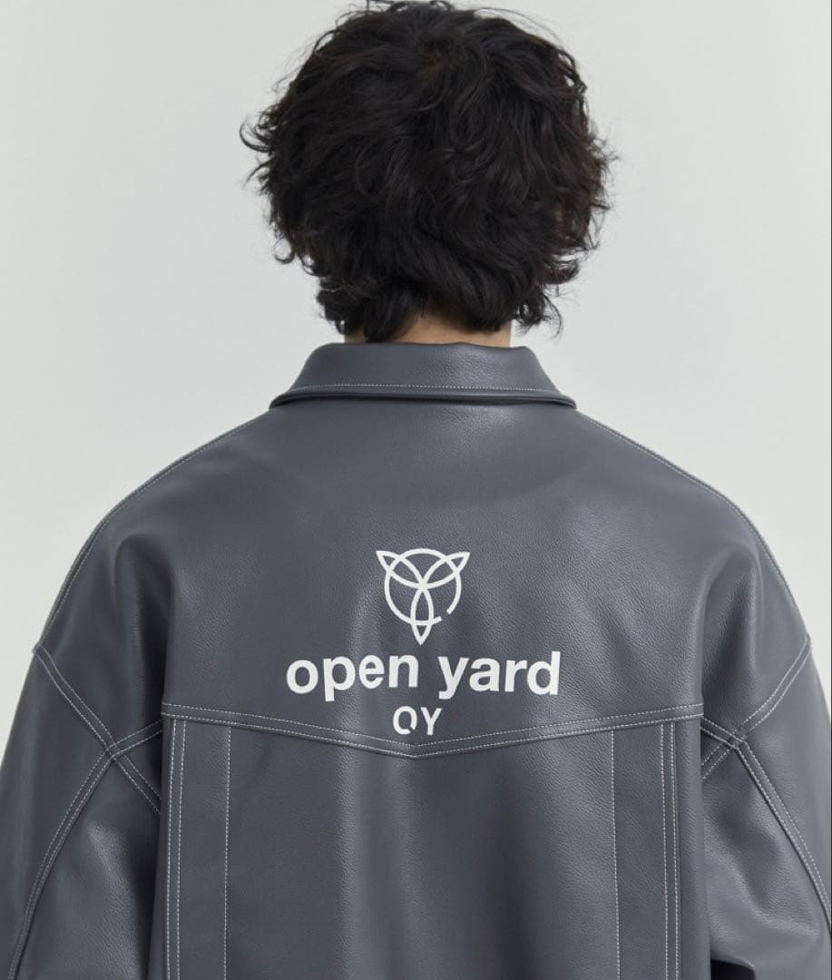 【極美品】OY オーワイ open yard グレー レザージャケット y2k