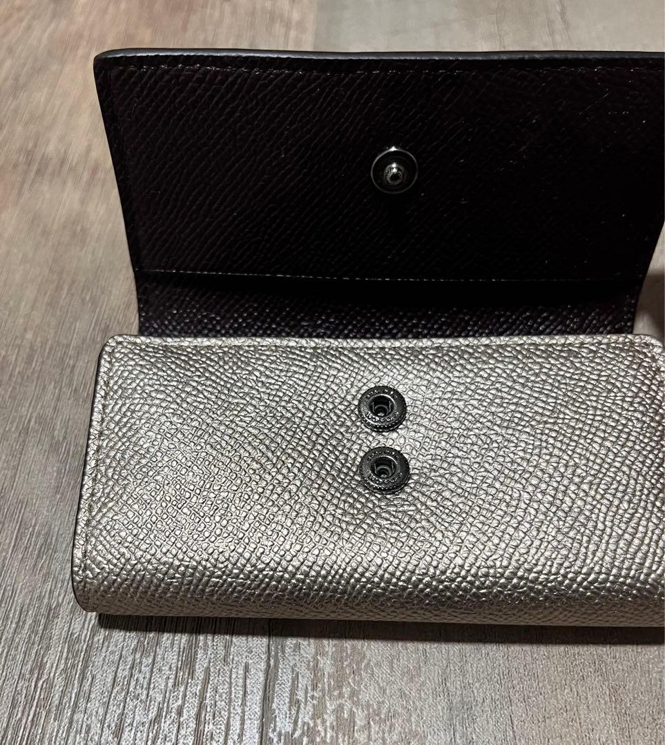 COACH コーチ シルバー レザー キーケース　新品/未使用