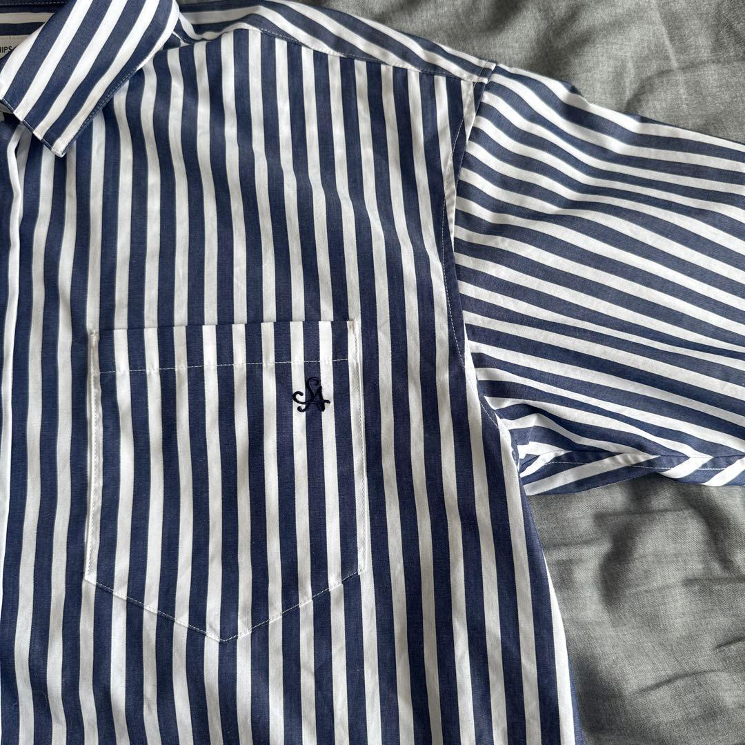 【1度使用】SHIPS any REPREVE ルーズポケットシャツ