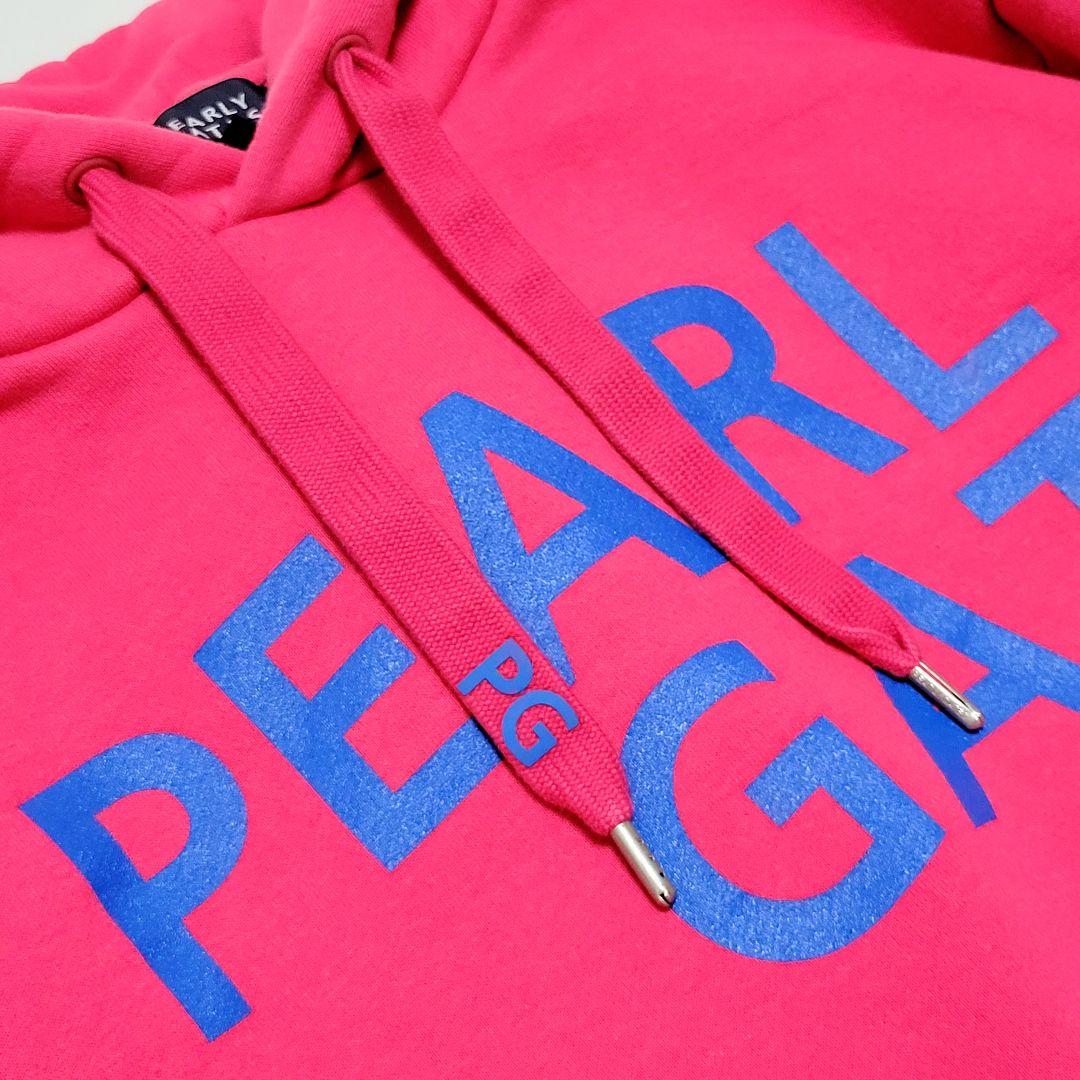 【PEARLY GATES/パーリーゲイツ】裏起毛ビッグロゴパーカー ピンク