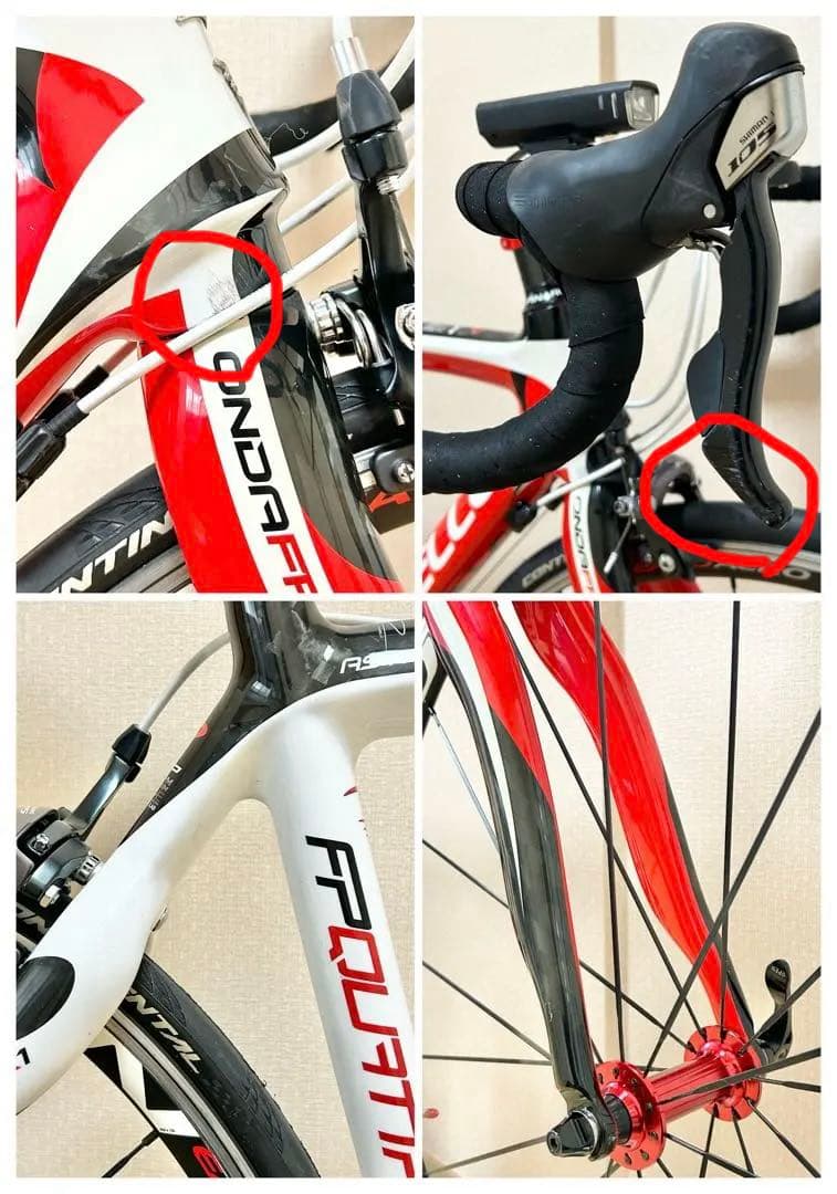 送料込 PINARELLO FP QUATTRO CARBON ホイールカスタム