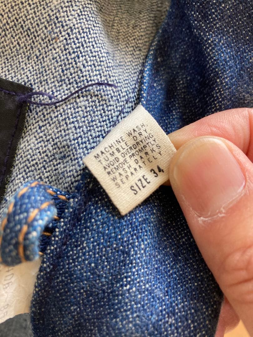 【極美品】70年代ラングラー 124mj デニムジャケットsize 34