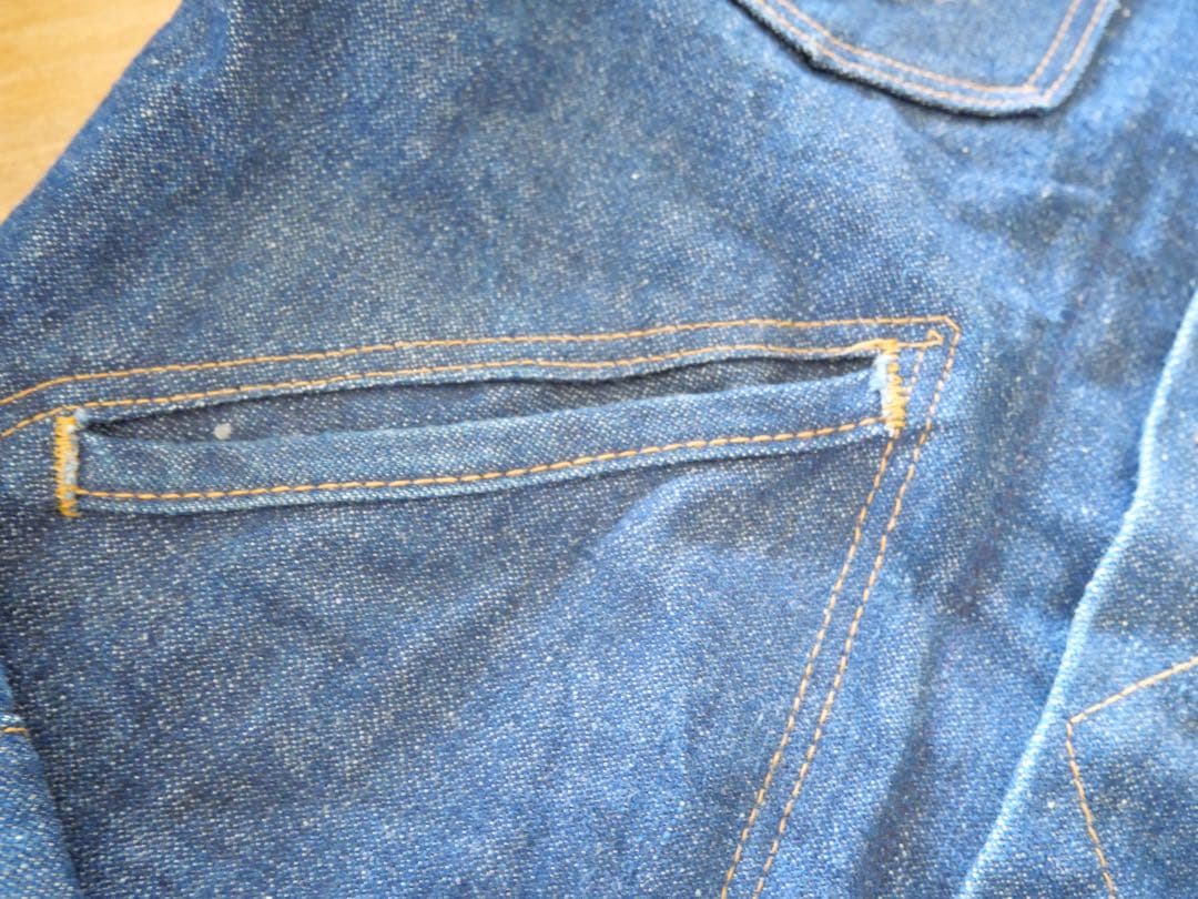【極美品】70年代ラングラー 124mj デニムジャケットsize 34