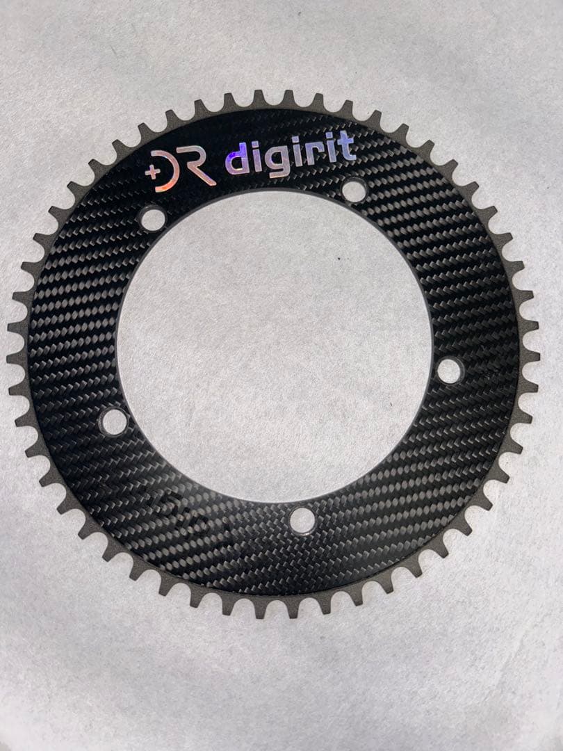 digirit カーボンファイバー 52T チェーンリング