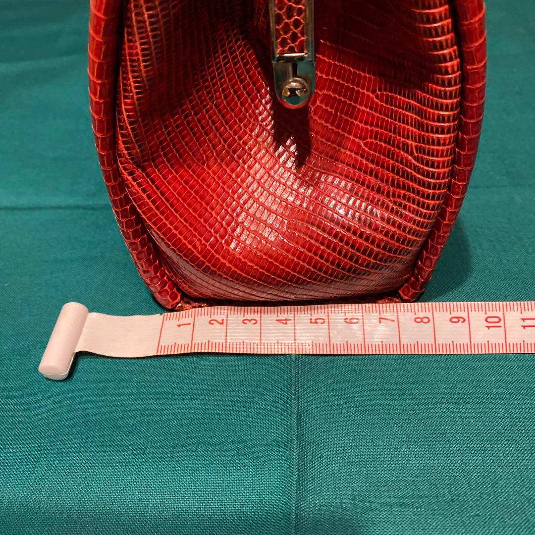 JUJUCO 【超美品】ヴィンテージ 赤 レザー ハンドバッグ