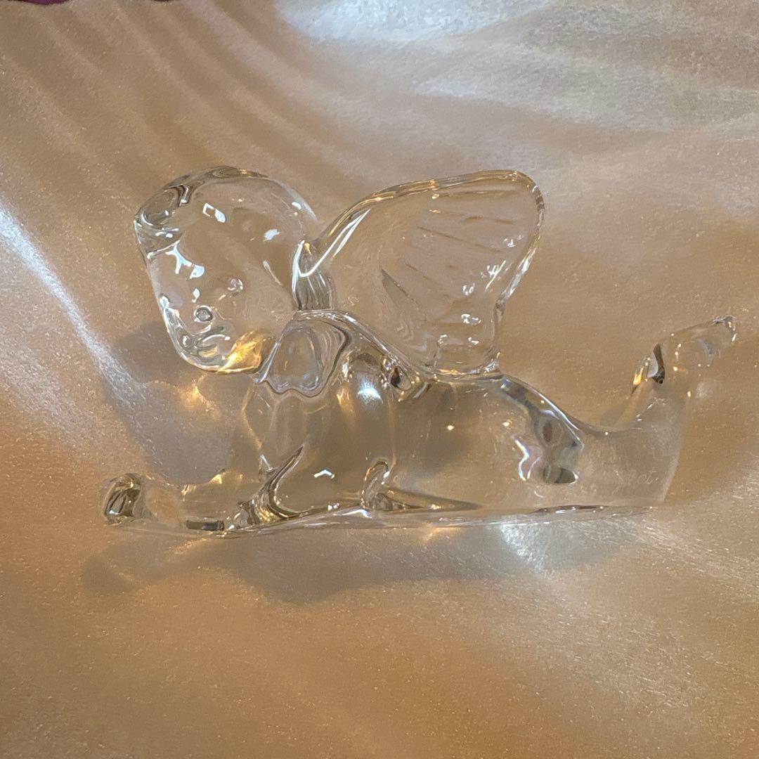 値下げ　Baccarat バカラ　クリスタルガラス 天使　エンジェル　置物