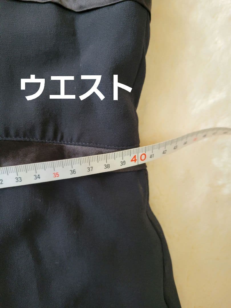 MOGA モガ　大きいサイズ　ロング　ワンピース　シフォン　黒　七分袖　XL　春