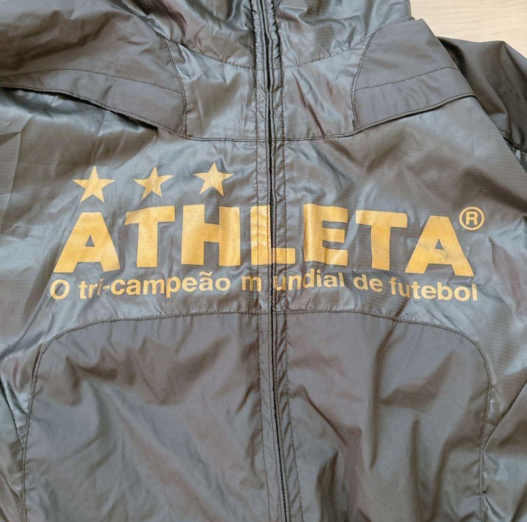 【美品】ATHLETA アスレタ ジャージ上下セット ブラック