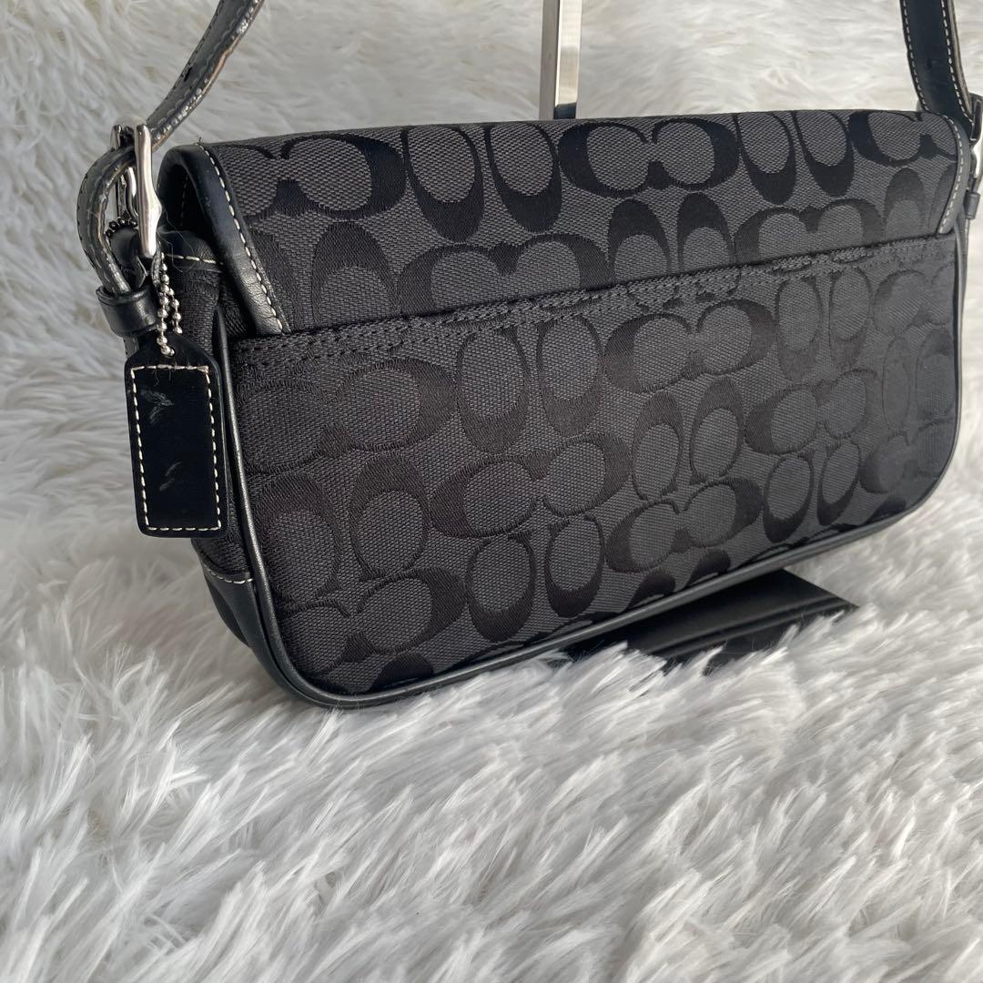 COACH✨コーチシグネチャー キャンバス×レザーワンショルダーバッグ