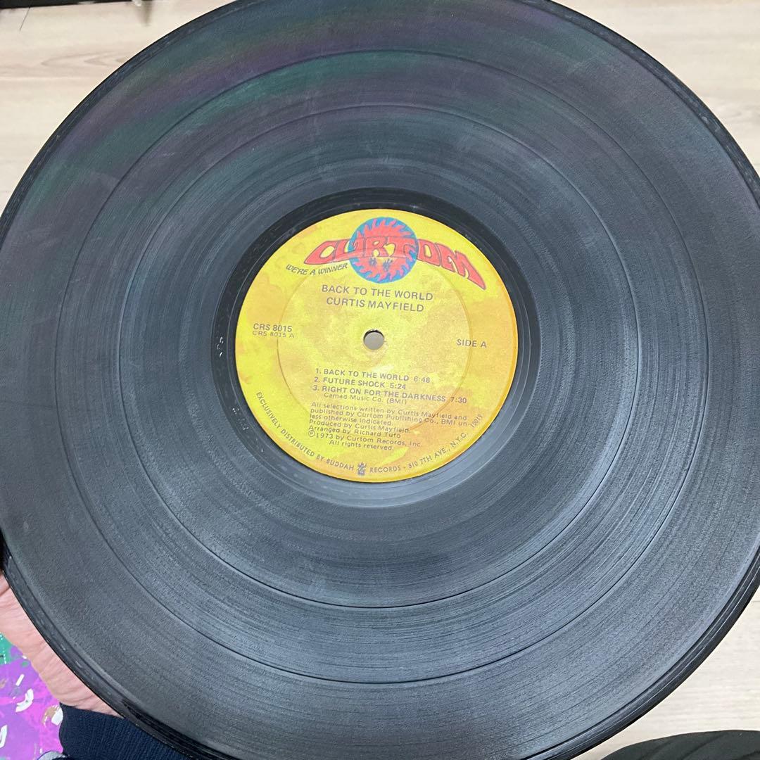 カーティスメイフィールド Back to the World US盤レコード