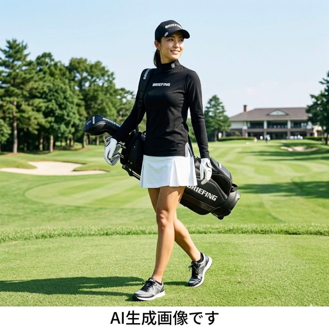 【極美品】ブリーフィング BRIEFING モックネック 長袖 レディース M