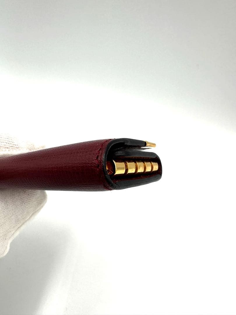 【美品】 Cartier カルティエ 4連キーケース ボルドー