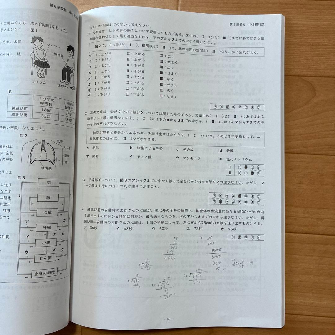 【愛知県マーク模試】2025年度 9回分 問題用紙&解答・ 解説と類題 9冊
