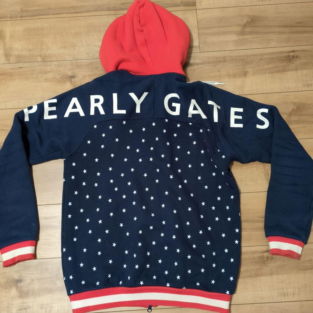 【即日発送】PEARLY GATES 星柄フード付きジャケット　レディース　L