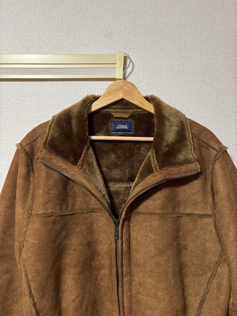 定価¥42500 ヴィンテージ ムートンボアジャケット ブラウン 90s 80s