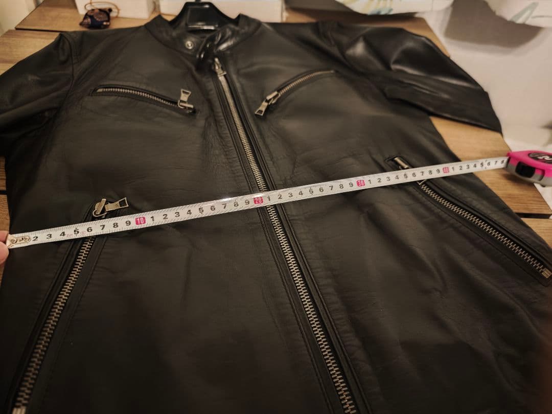 【美品】Paul Smith 黒レザー ライダースジャケット