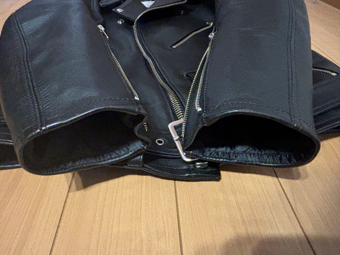 JELADO　REBELJACKET　ダブルレザージャケット　馬革　S　黒