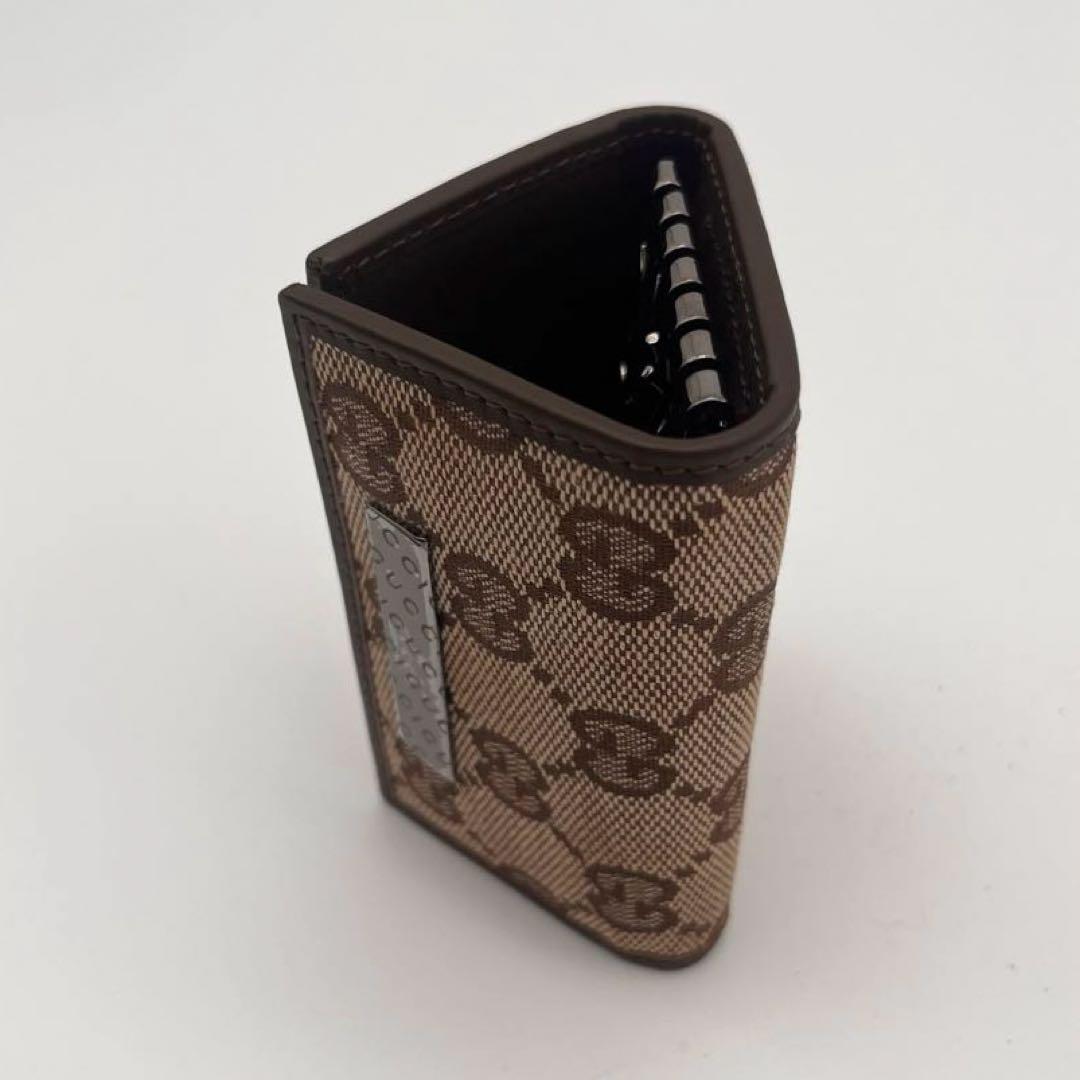 《新品》GUCCI グッチ GGモノグラム 6連 キーケース ブラウン