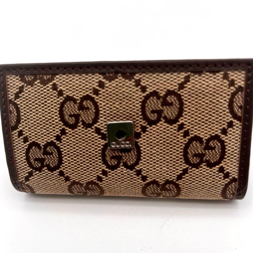 《新品》GUCCI グッチ GGモノグラム 6連 キーケース ブラウン