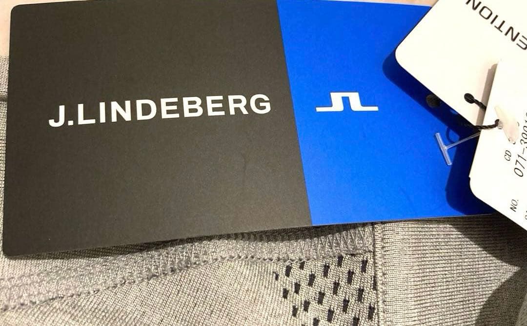 【新品.未使用】J.LINDEBERG ゴルフウェア ハーフジップ グレーL