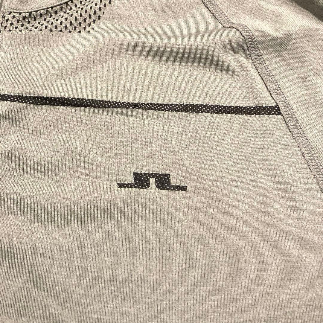 【新品.未使用】J.LINDEBERG ゴルフウェア ハーフジップ グレーL