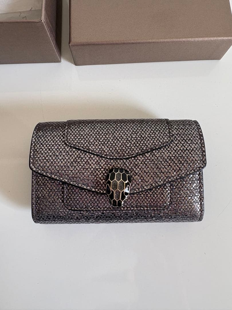 ブルガリBULGARI セルペンティ　キーケース　シルバー　スネーク　男女兼用