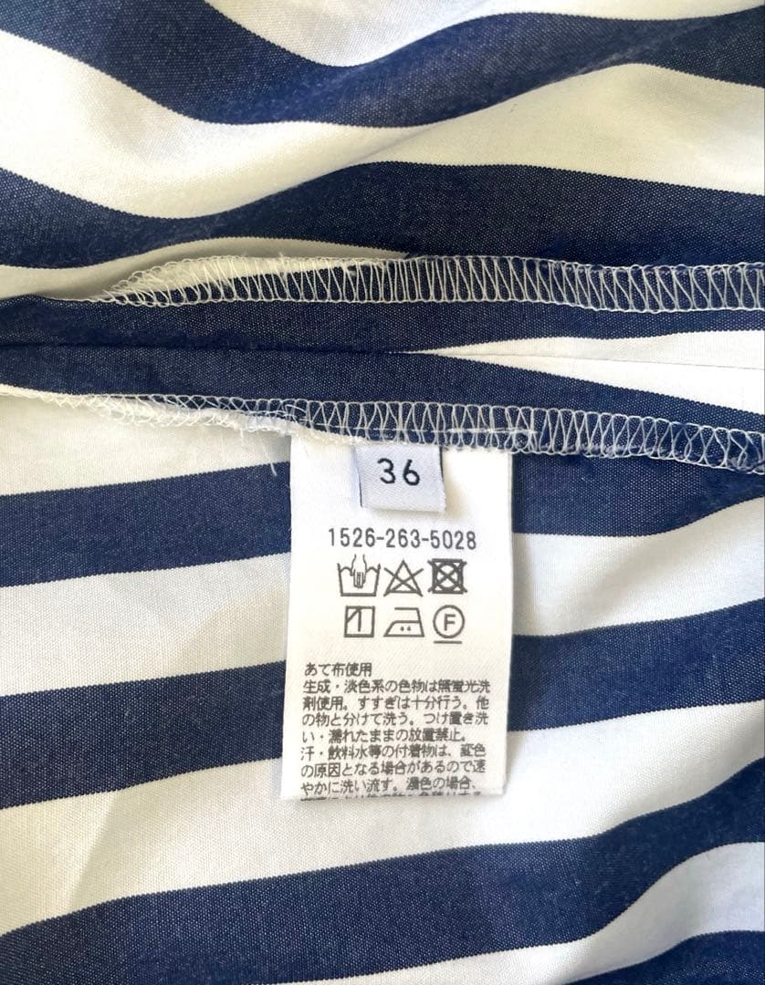 UNITED ARROWS✨ロンドンストライプ パネル シャツワンピース