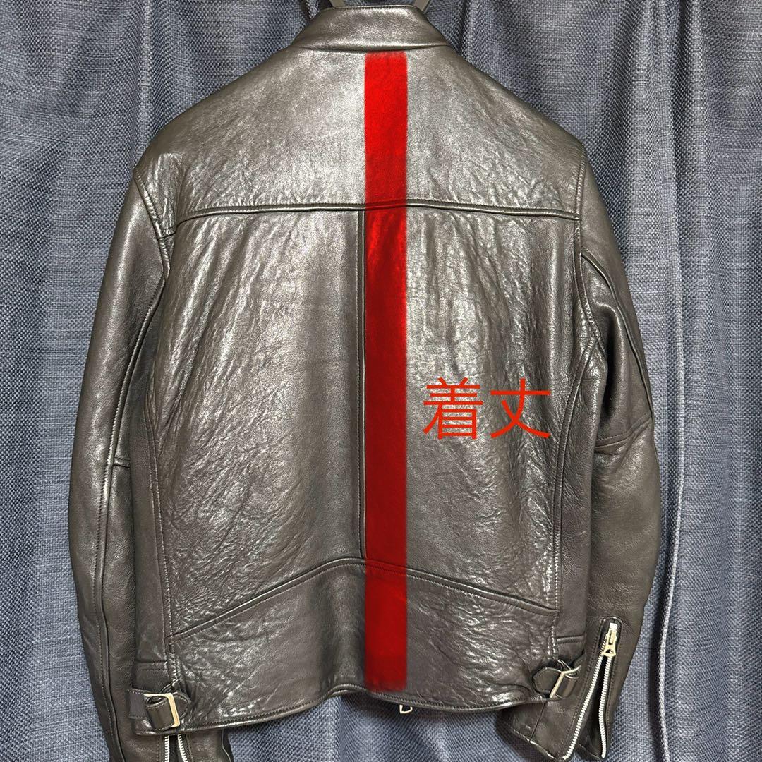 Schott セミダブルレザーライダースジャケット M