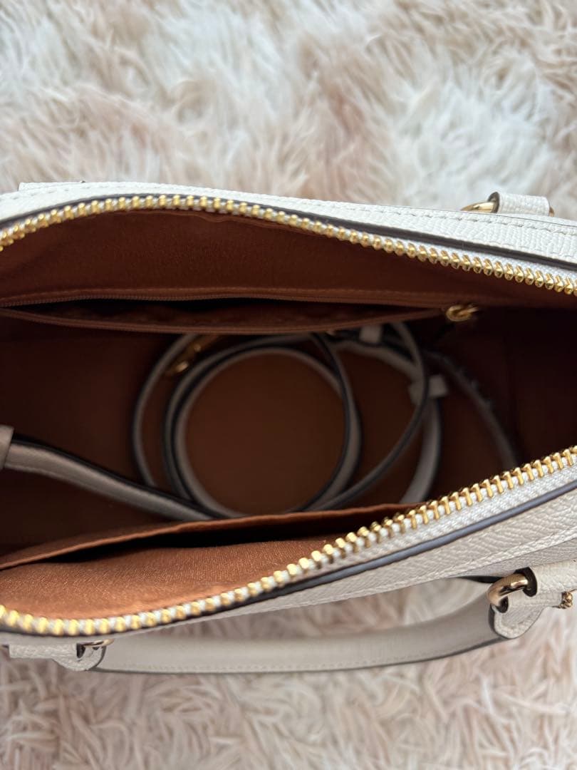 COACH ホワイト ハンドバッグ　ショルダーバッグ