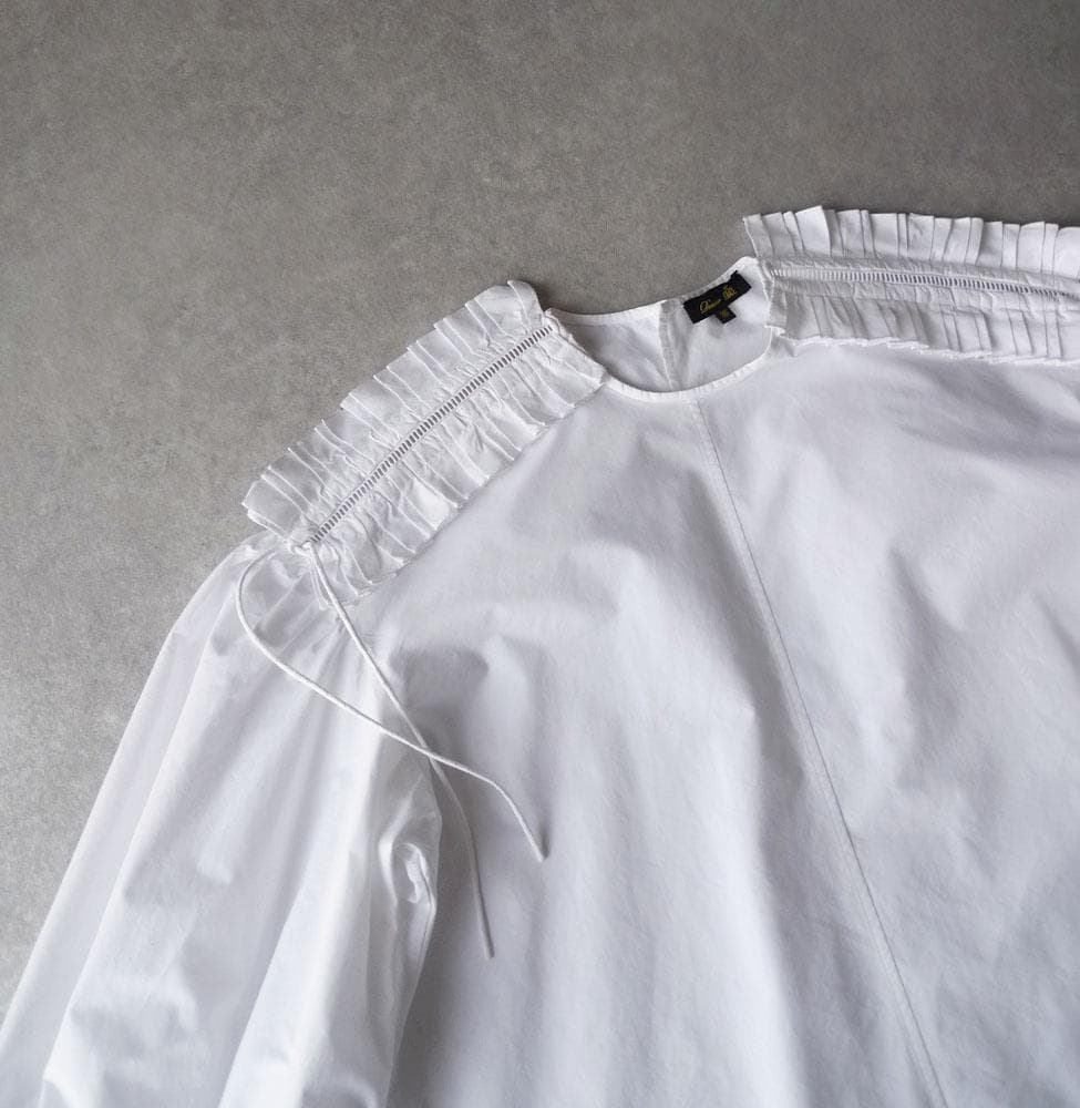 ■専用■美品 ドゥロワー 6,8万円 ショルダーフリルのブラウス Drawer