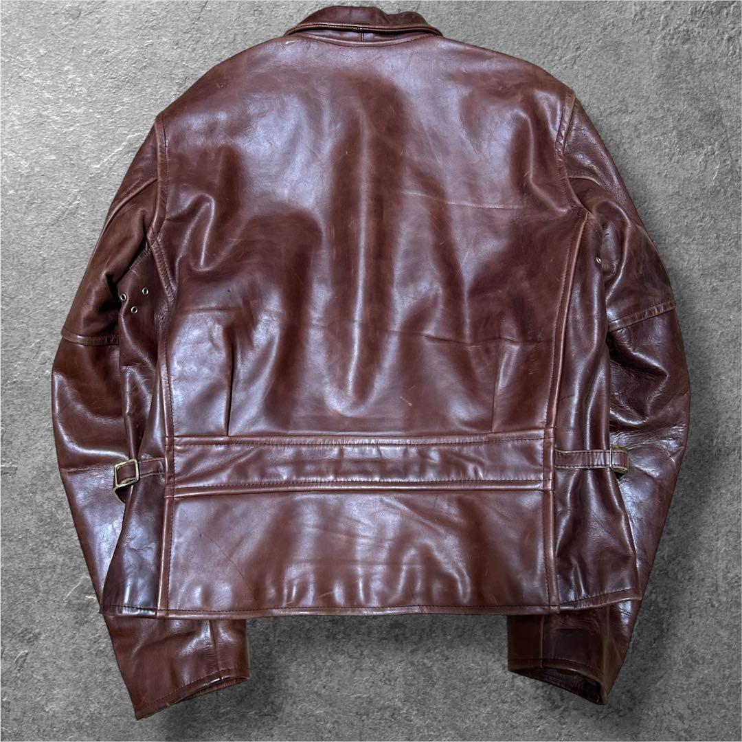 GRAMAN COWHIDE シングルライダース 本革 牛革 カウハイド 古着