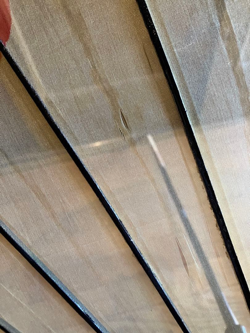 和傘　舞踊傘　絹張り黄色地水玉描き絵傘　日本舞踊　玉屋