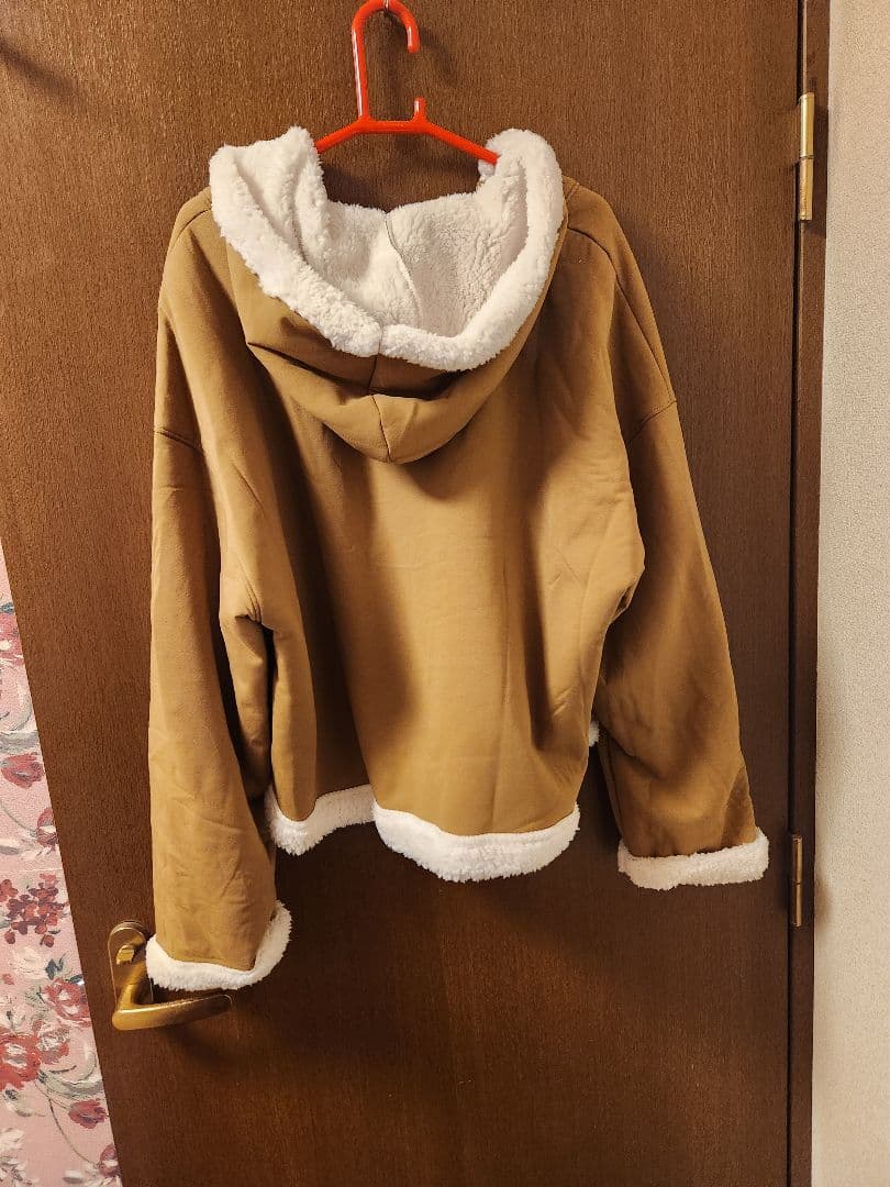 UGG ブラウン フリースパーカー M