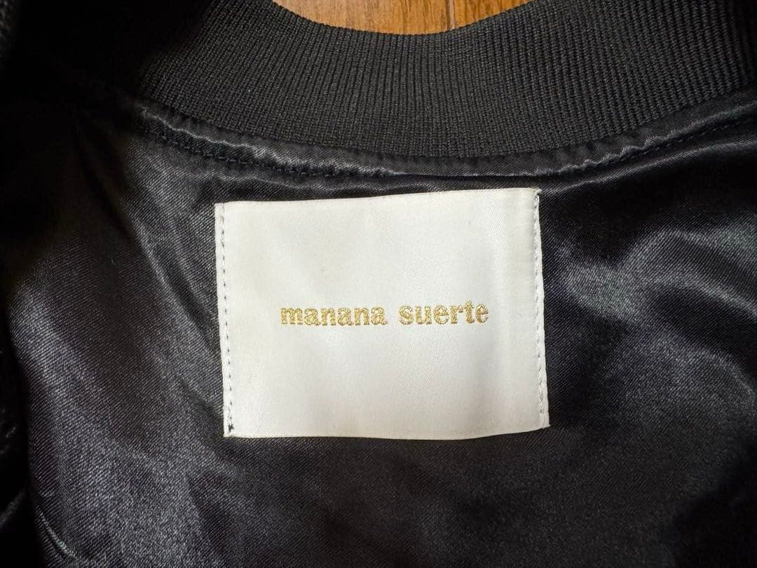 manana suerte ゴブラン織ジップブルゾン