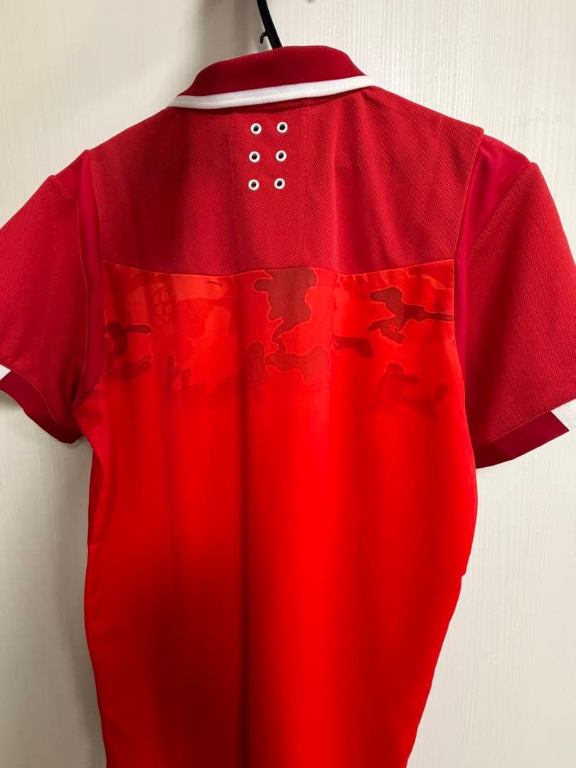 【美品】Russeluno 迷彩柄レッドシャツ サイズ5