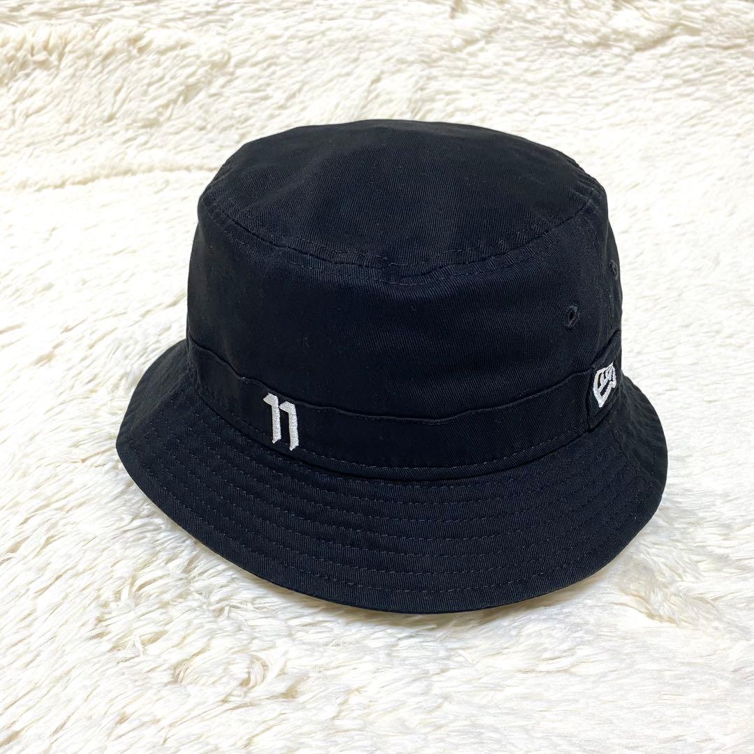 【良品】★11 by BBS×NEW ERA★バケットハット★L 黒 ロゴ 刺繍