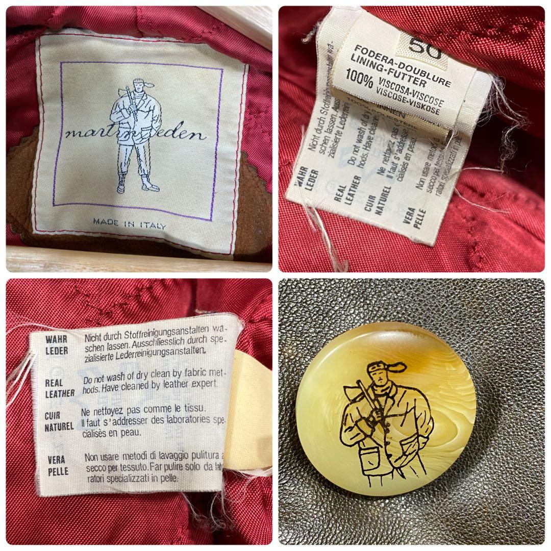 『martin eden』(50) リアルレザー 本革 ジャケット コート