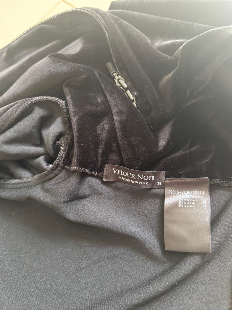 FOXEY VELOUR NOIRベルベット パーカー 38