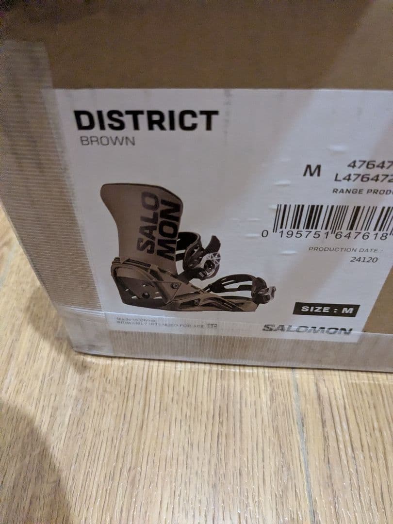 24-25Salomon District スノーボードビンディング