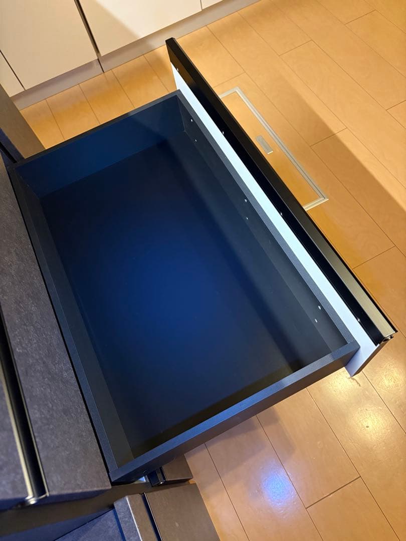 【送料込み】ダークグレー キッチンボード 美品 松田家具 ガバーナ140