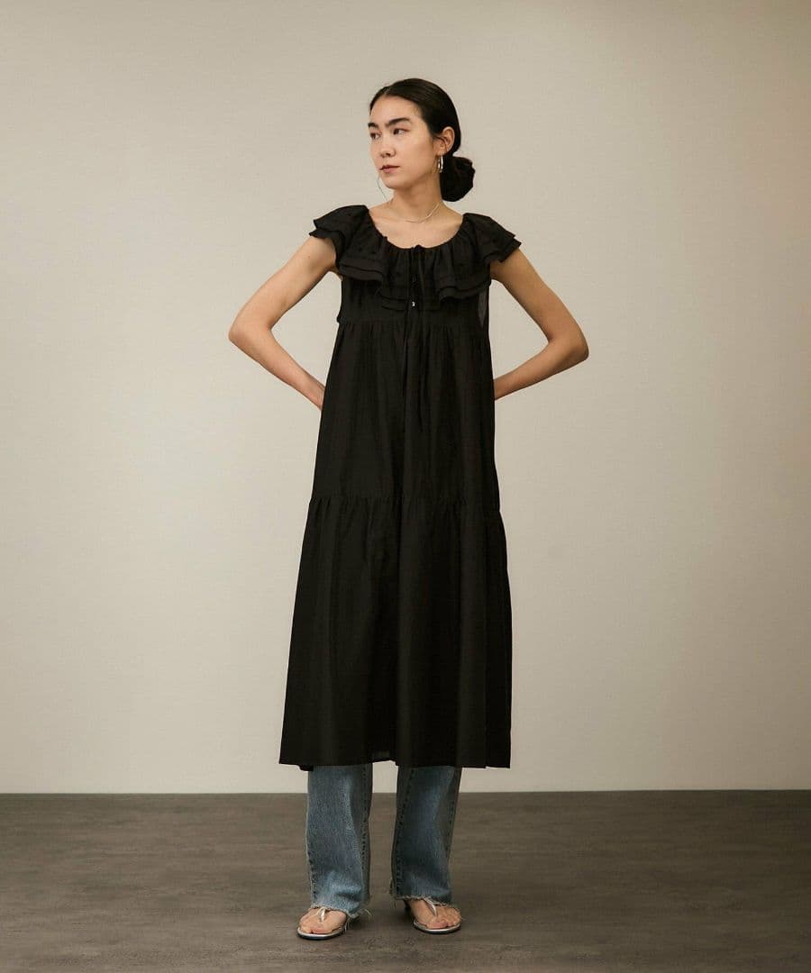 新品 crinkle crinkle crinkle別注ノースリーブレースワンピ