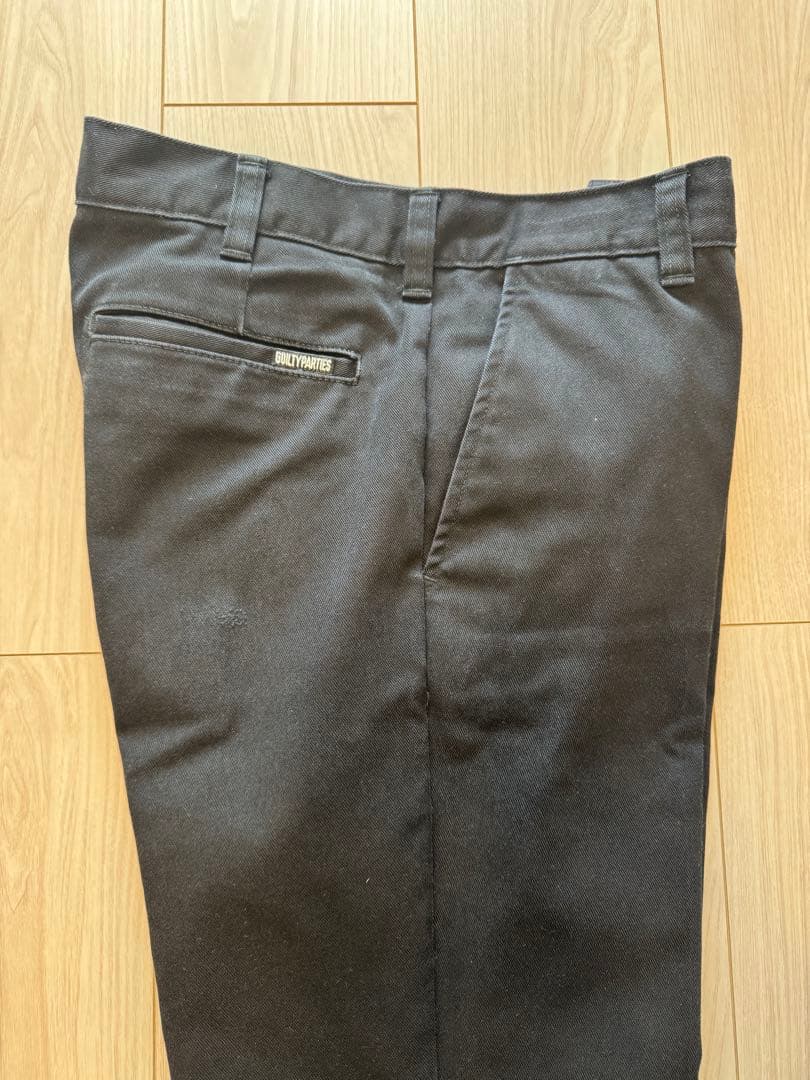 ワコマリア ツイルスケートパンツ M ブラック BLANKLINE ZACK
