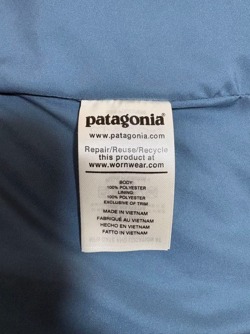 patagonia フリースベスト Mサイズ 青