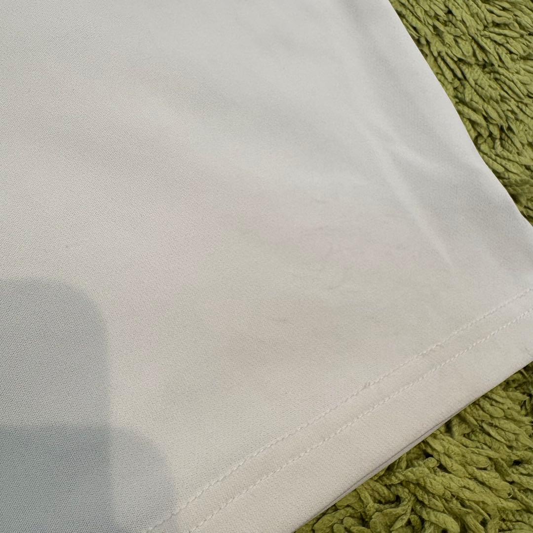 マスターバニーエディション ハーフジップtシャツ 半袖シャツ 白 ホワイト 0