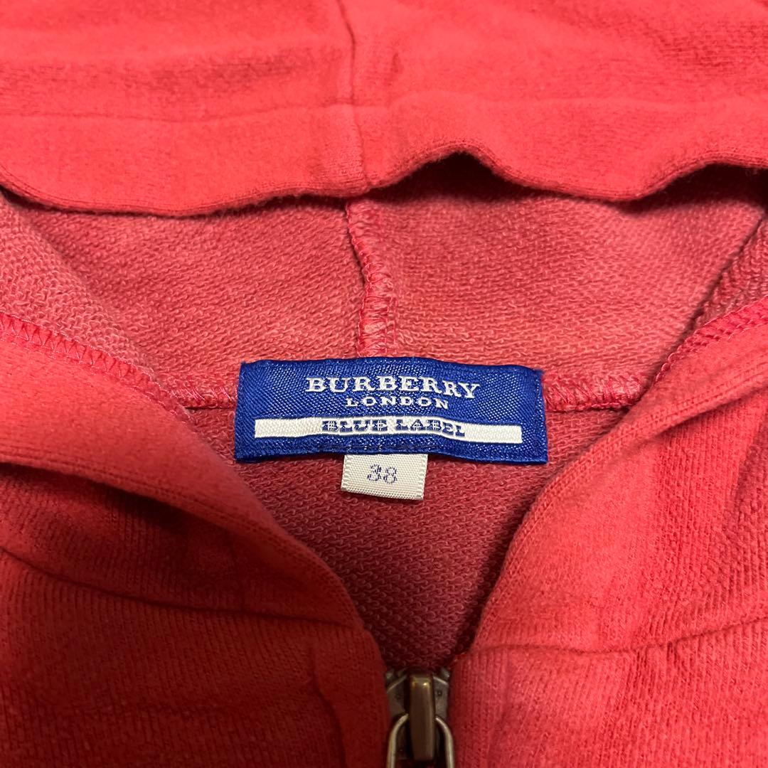 BURBERRY (バーバリー)ブルーラベル パーカー 38 赤