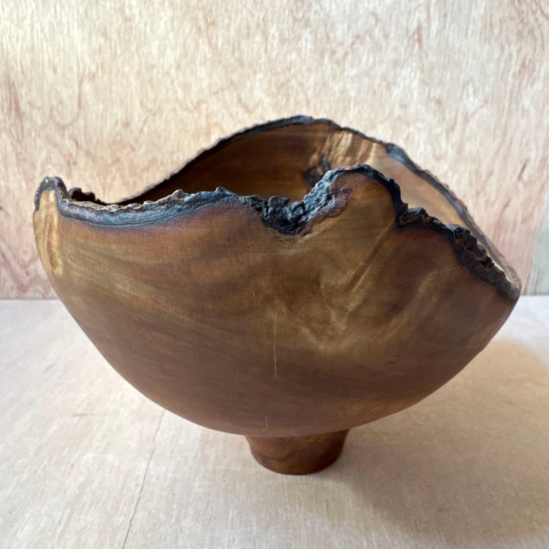 iida wood turnin 作家 木 器 コンポート 小物入れ