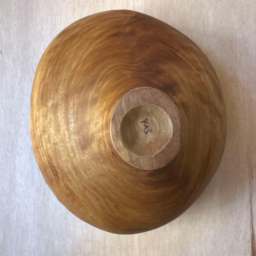 iida wood turnin 作家 木 器 コンポート 小物入れ