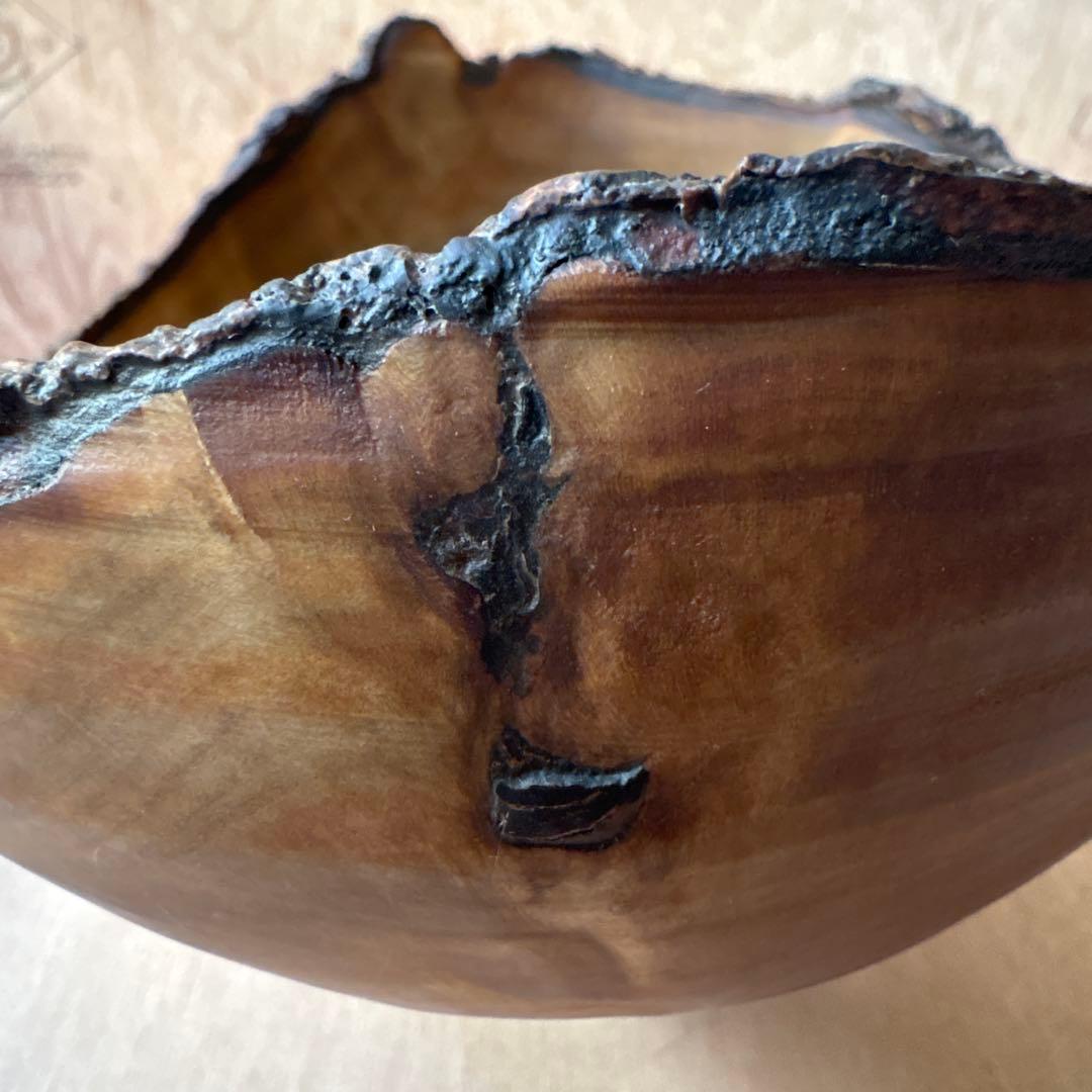 iida wood turnin 作家 木 器 コンポート 小物入れ