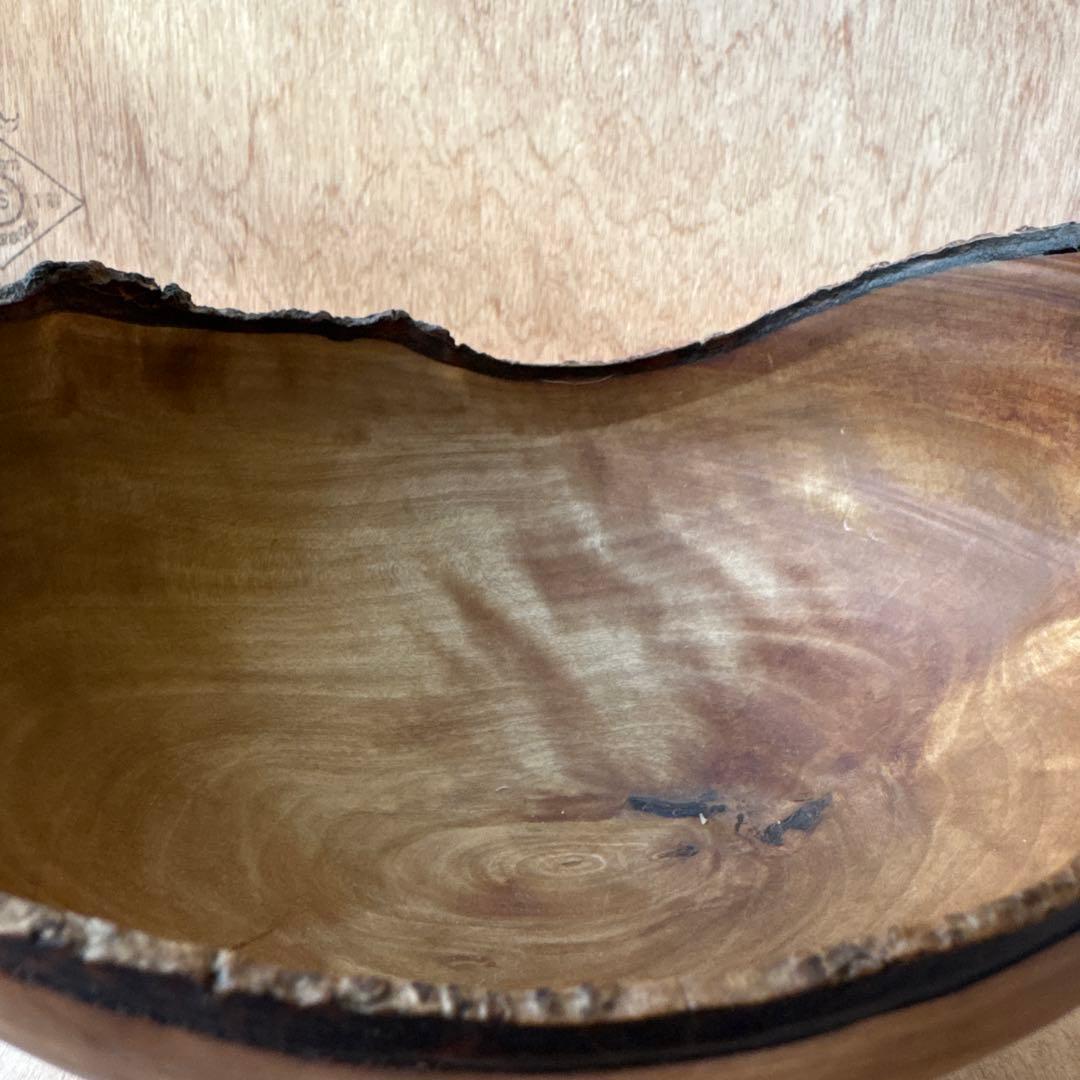 iida wood turnin 作家 木 器 コンポート 小物入れ