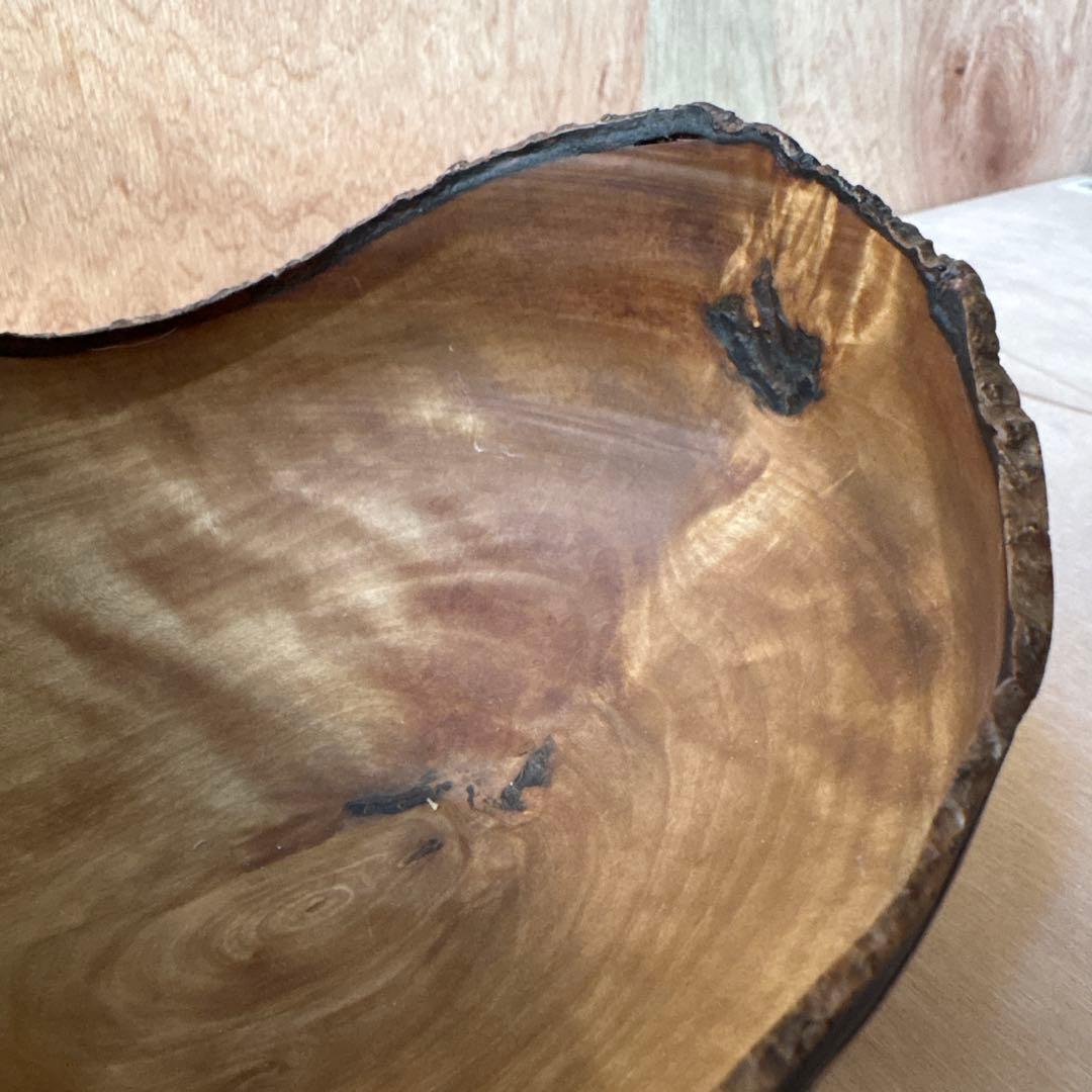 iida wood turnin 作家 木 器 コンポート 小物入れ